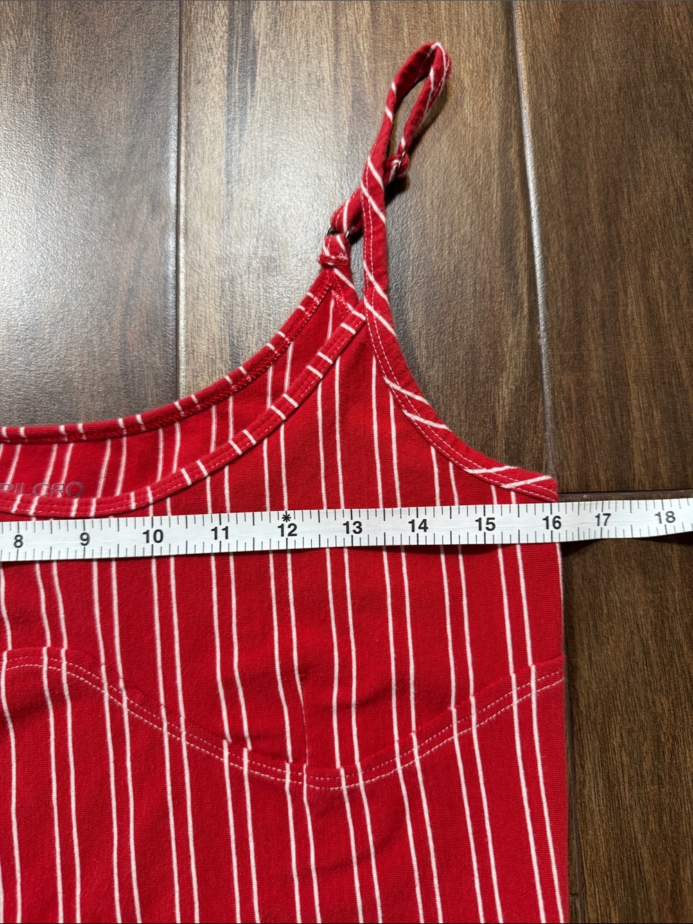 Pilcro Rust Stripe Scoop Neck Tank Top - Picture 4 of 12